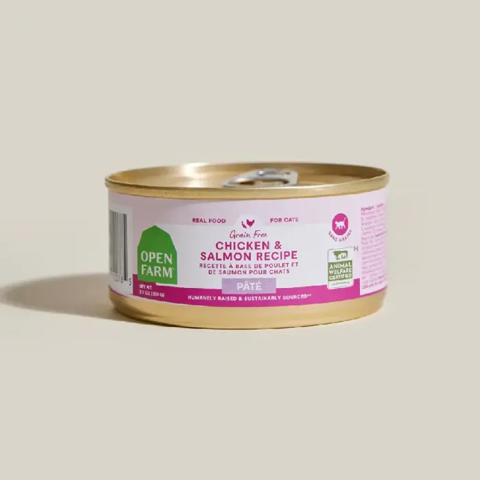 Open Farm Cat Chicken Salmon Pate Can 2.8 Oz