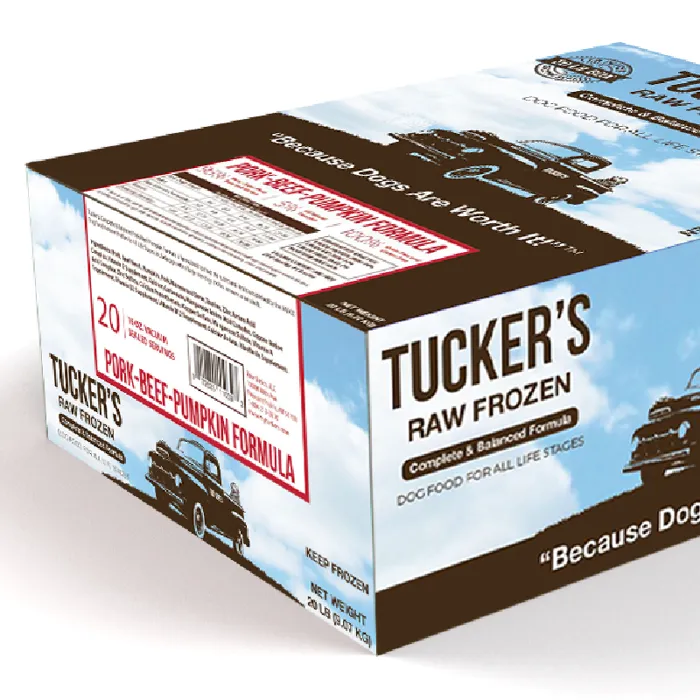 Tucker's Frozen Food Pork Beef Pumpkin 20#