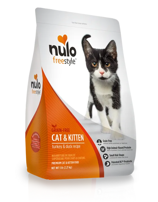 Freestyle Cat & Kitten Grain Free Turkey & Duck Dry Cat Food 5#