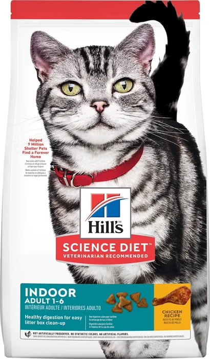 Adult Indoor Chicken Recipe Dry Cat Food 3.5-lb