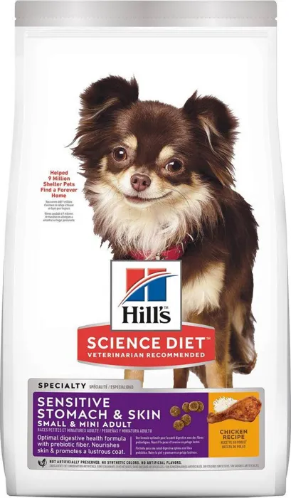 Adult Sensitive Stomach & Skin Small & Toy Breed Dry Dog Food 4-lb