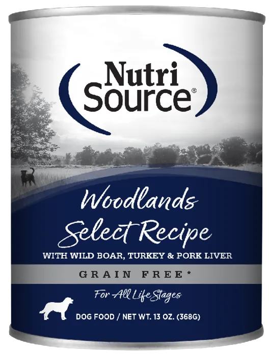 Nutrisource Dog Grain Free Woodlands Select Pate Can 13 Oz