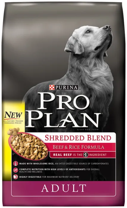 Pro Plan Adult Shredded Beef Rice - 35lb