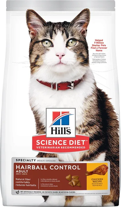 Adult Hairball Control Chicken Recipe Dry Cat Food 7-lb