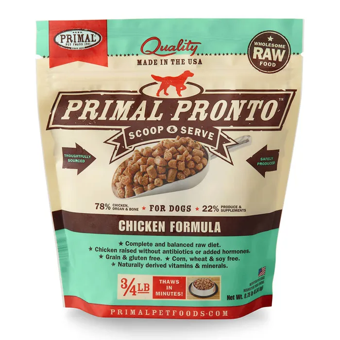Pronto Raw Chicken Frozen Dog Food 12-oz