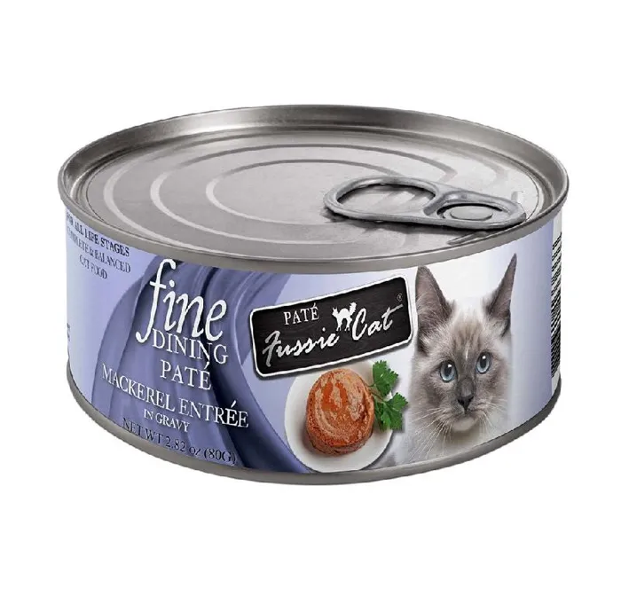 Fussie Cat Fine Dining Mackerel Pate Can 2.82-oz