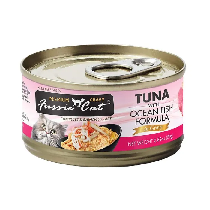 Fussie Cat Tuna W/ Ocean Fish Gravy 2.82-oz