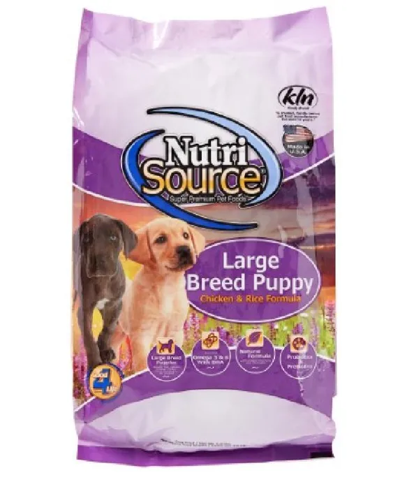 Nutrisource Large Breed Puppy Chkn & Rice 4-lbs