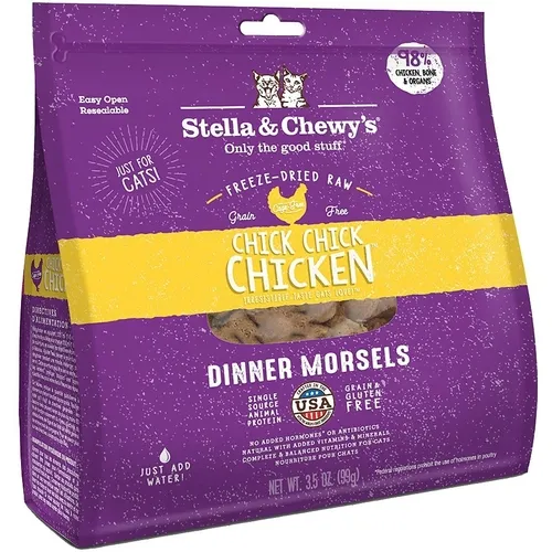 Stella & Chewy's Ckn Ckn Dinner Morsels Grain-fd Cat Food, 3.5-oz