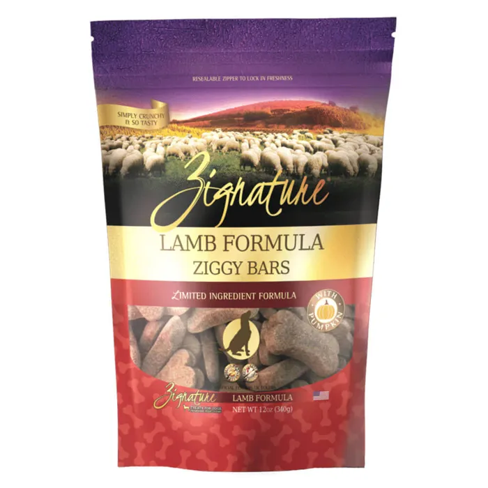 Zignature Lamb Ziggy Bars Biscuit Treat