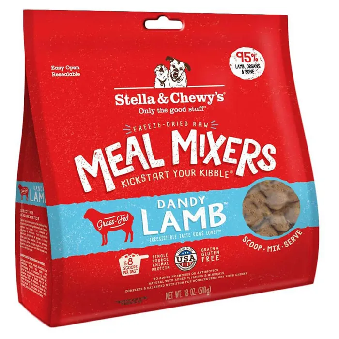 Stella & Chewy's Dandy Lamb Meal Mixers Grain-fd Dog Food, 18-oz