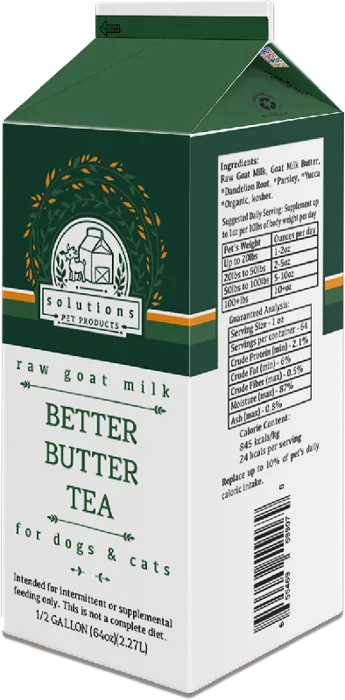 Solutions Better Butter Tea Raw Goat Milk 64oz