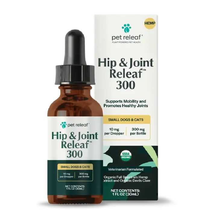 Pet Releaf 300 Hip & Joint Releaf Hemp Oil Org 1oz
