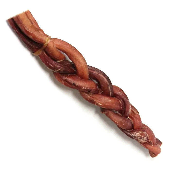 The Natural Dog Braided Bully Jumbo 12-in