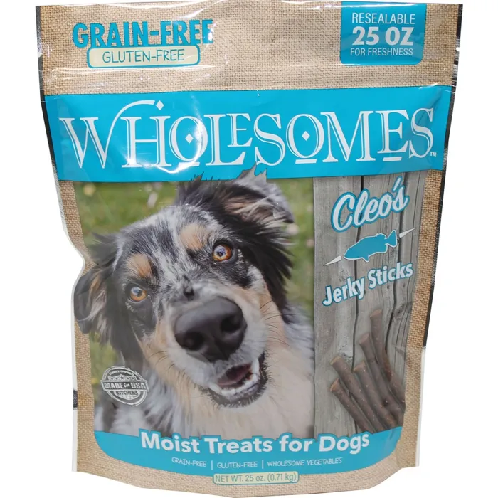 Wholesome Dog Jerky Strips Cleo's Fish 25oz