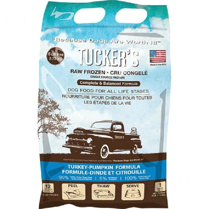 Tuckers Frozen Turkey & Pumpkin 6 Lbs