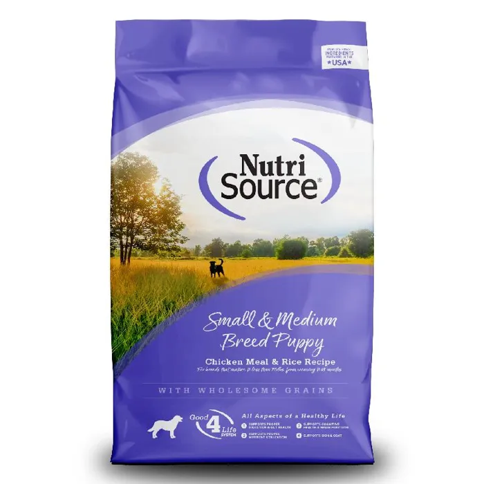 Nutrisource Small & Medium Breed Puppy Ckn Meal & Rice Recipe26-lb