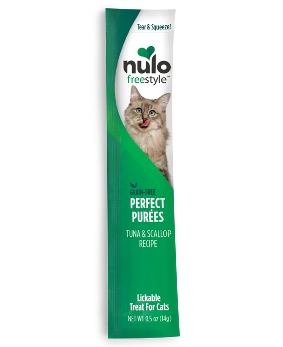Freestyle Tuna & Scallop Recipe Grain-free Perfect Puree Cat & Kitten Food .5-oz