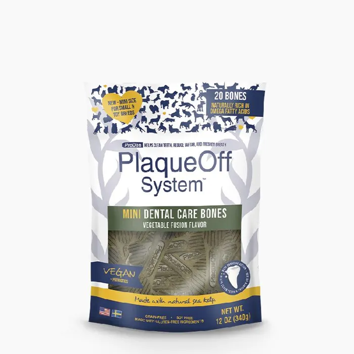 Plaqueoff Dental Care Bones Mini Vegetable Fusion 12-oz