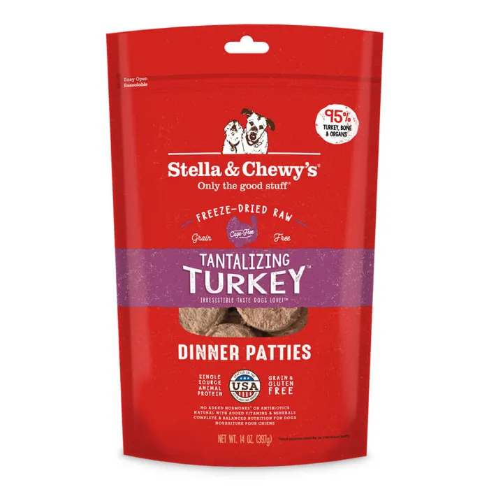 Stella & Chewy Freeze Dried Patties Turkey 14-oz
