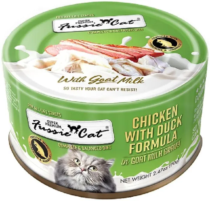 Fussie Cat - Ckn W/ Duck In Goat Milk Gravy 2.47-oz/case