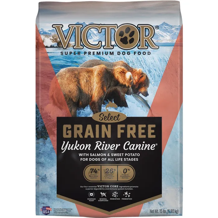 Victor Gf Yukon River Canine Slmn & Swt Pot 15-lb