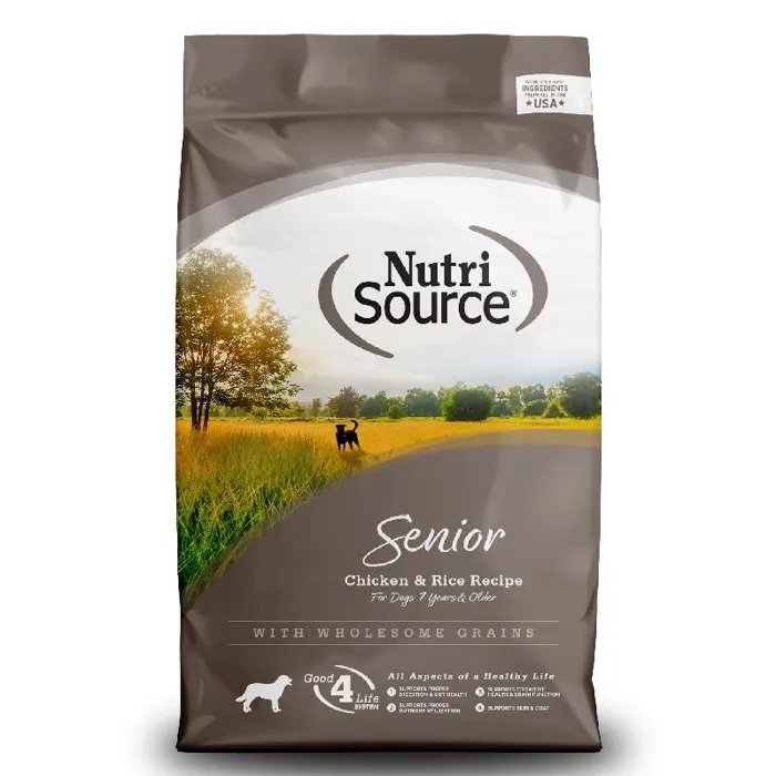 Nutrisource Dog Senior Ckn & Rice 26-lb