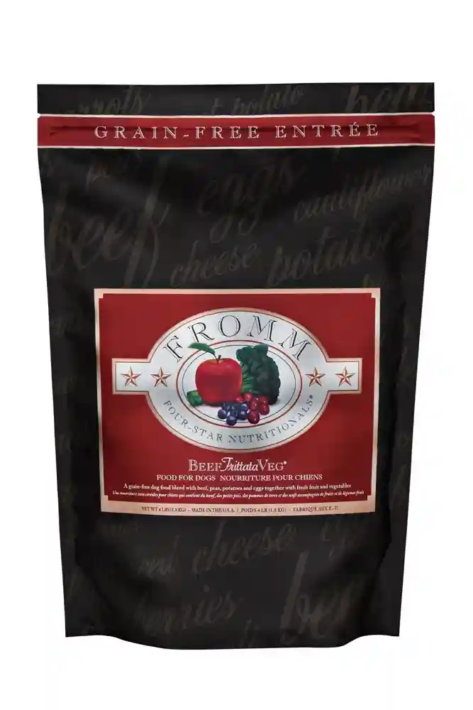 Four Star Grain Free Beef Frittata Veg Dry Dog Food 26-lb