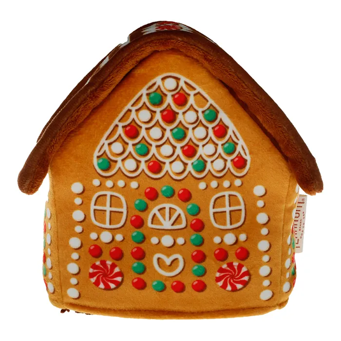 Territory Holiday Dog Toy Gingerbread House 3 In 1 2024