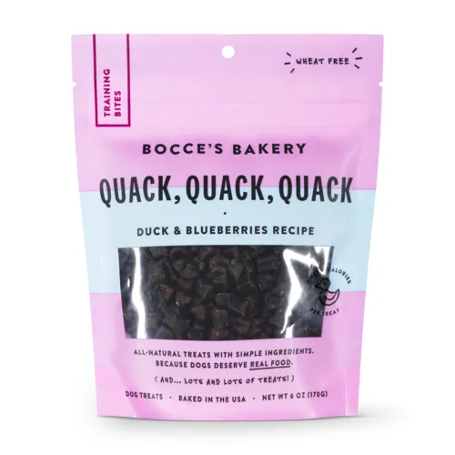 Bocce's Bakery - Everyday Dog Treats, Quack Training Bites, 6 Oz