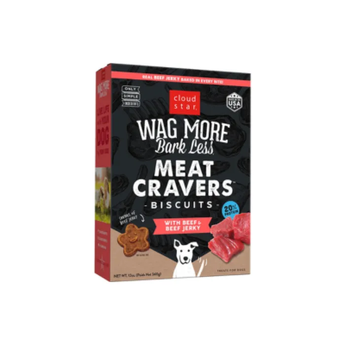 Wagmore Dog Meat Cravers Beef Biscuits 12oz