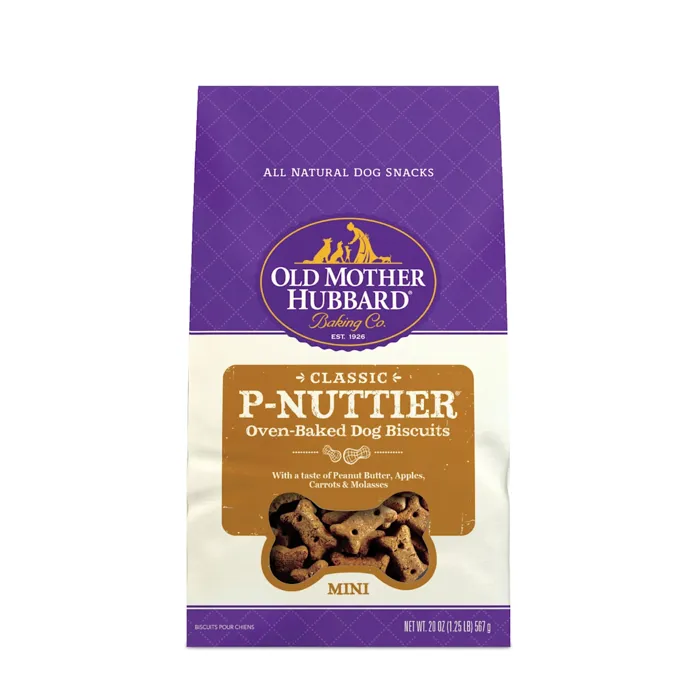 Old Mother Hubbard P-nuttier Mini Oven-baked Dog Bisc 20 Oz.