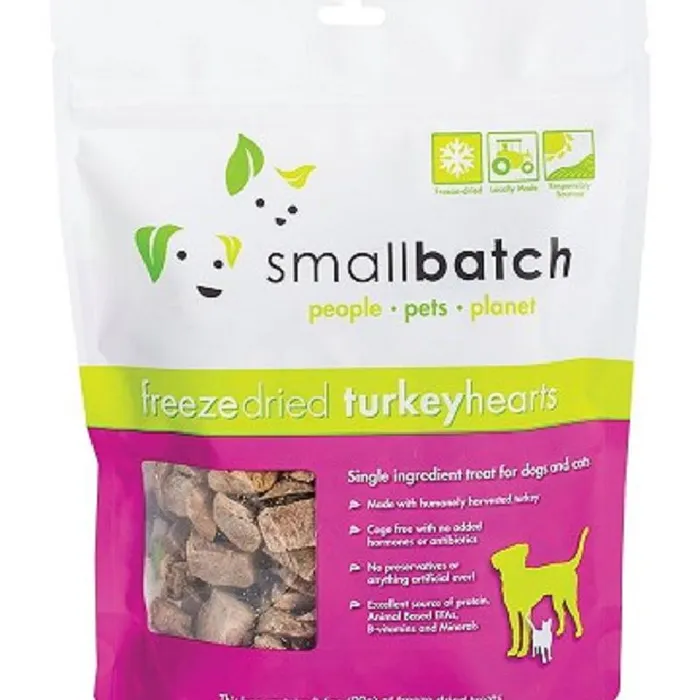 Small Batch Freeze Dried Turkey Heart Treats 3.5-oz