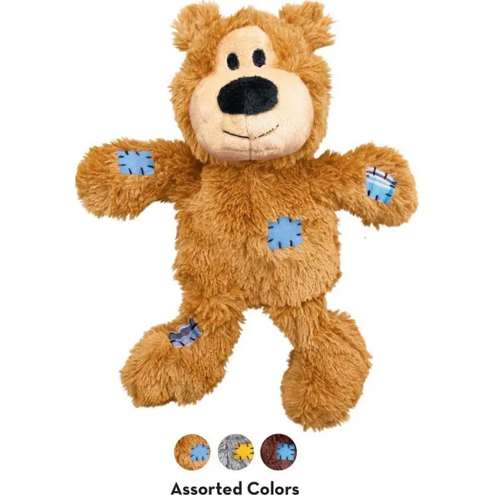 Kong Wild Knots Bear Plush Dog Toy Assorted Colors Extra Large