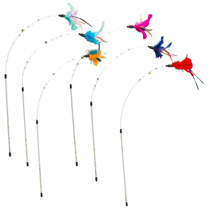 Wire&beads Teaser Wand 6pc Assorted 30 Inch