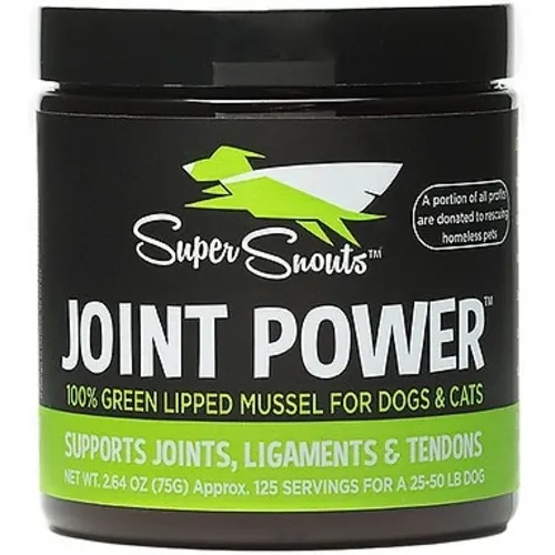 Spr Snouts Joint Power Green Lipped Mussel Dog & Cat Supplement, 2.64-oz Jar
