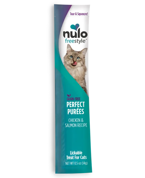Freestyle Chicken & Salmon Recipe Grain-free Perfect Puree Cat & Kitten Food .5-oz