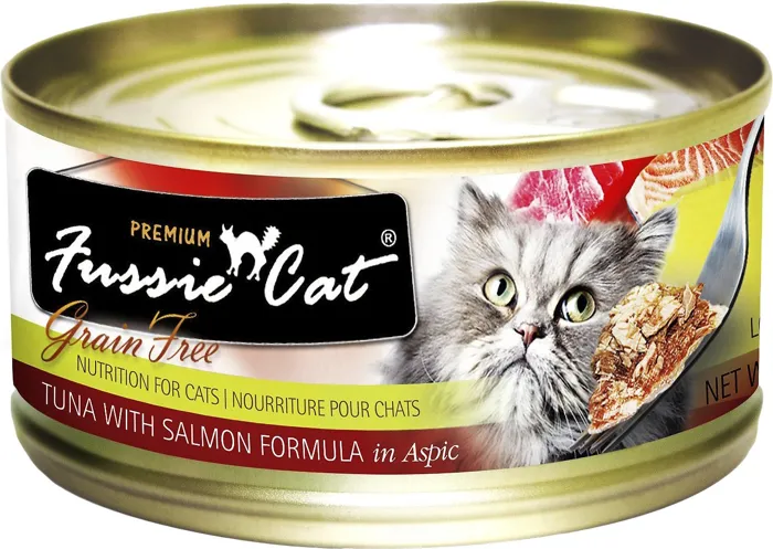 Premium Tuna With Salmon Formula In Aspic Grain-free Canned Cat Food 2.8-oz