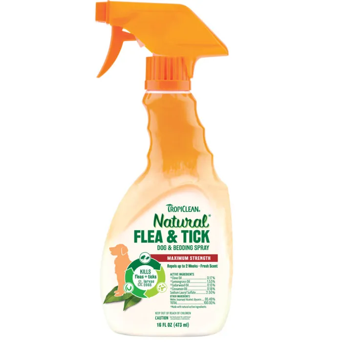 Tropiclean Flea & Tick Dog & Bedding Spray 16-oz