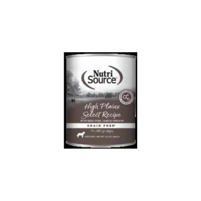 Nutrisource Dog High Plains Select Gf Can 12.3oz 12/cs