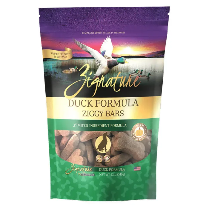 Zignature Duck Biscuit Dog Treat 12oz