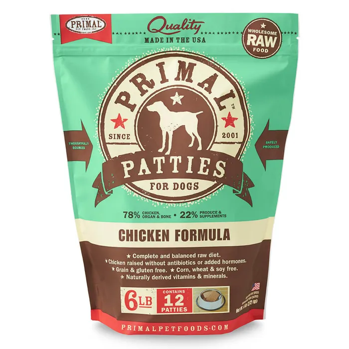 Raw Frozen Canine Chicken Formula Nuggets Dog Food 6-lb