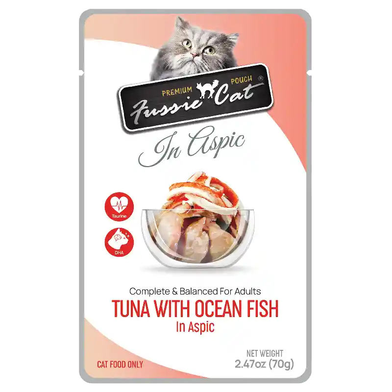 Fussie Cat Premium Pch Tuna With Ocean Fish In Aspic 2.47-oz