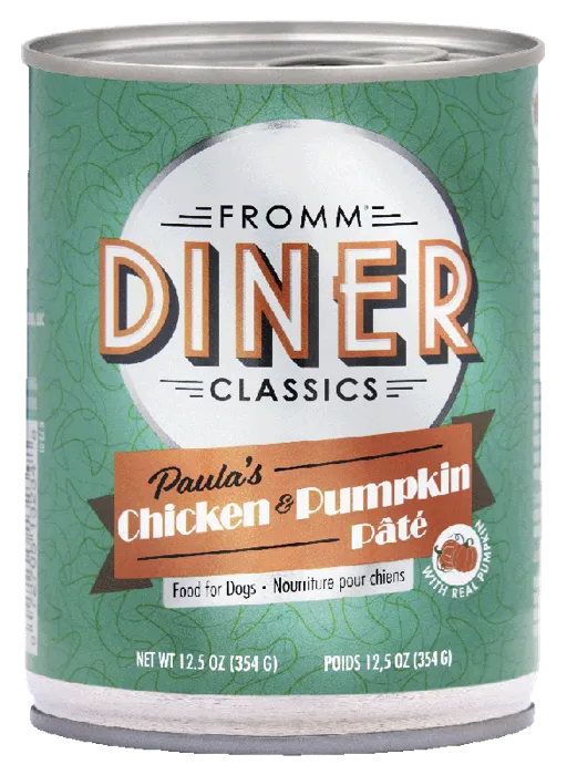 Fromm Dog Diner Classics Paula's Ckn & Ppkn 12.5-oz