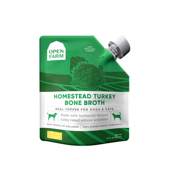 Open Farm Homestead Turkey Bone Broth 12oz