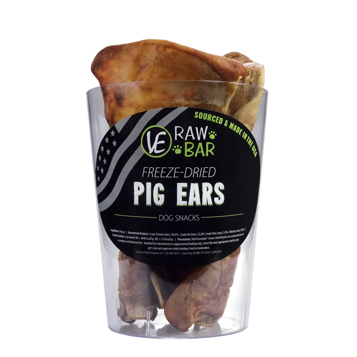 Ve Raw Bar Freeze-dried Raw Pig Ears Dog Snacks