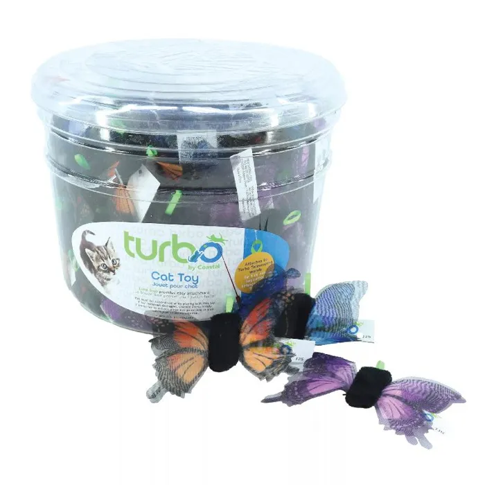 Coastal Turbo Cat Toy Assorted Butterfly