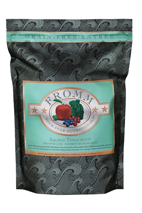 Fromm Four-star Nutritionals Salmon Tunachovy Recipe Dry Cat Food 10-lb