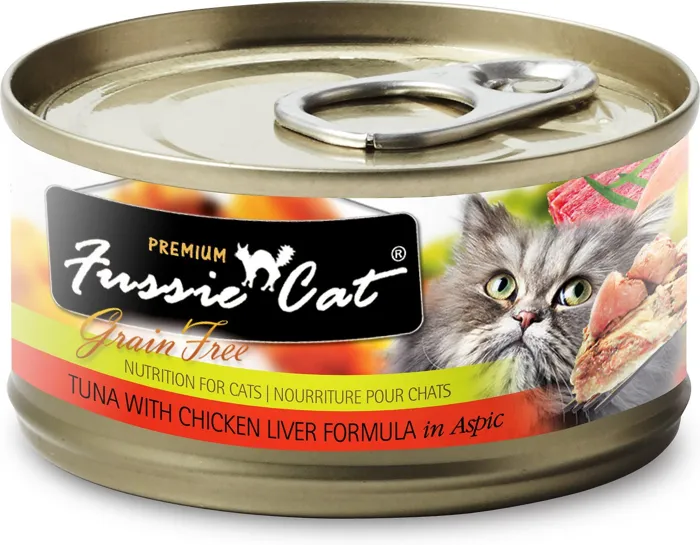 Premium Tuna With Chicken Liver Formula In Aspic Grain-free Canned Cat Food 2.82-oz