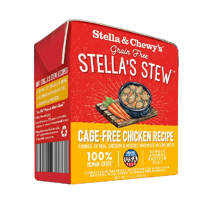 Stella's Stew Cage-free Chicken Wet Dog Food 11-oz